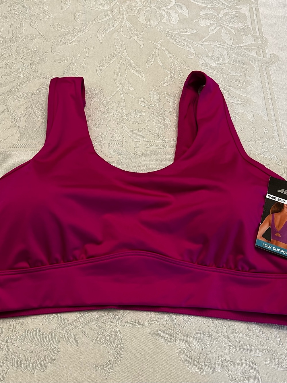 Avia Size XXL Seamless Magenta Sports Bra Twist Back NWT